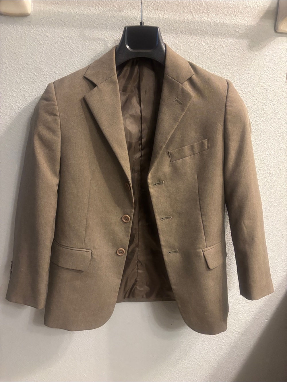 Men's Tailored Brown Blazer - Classic Notch Lapel Sport Coat